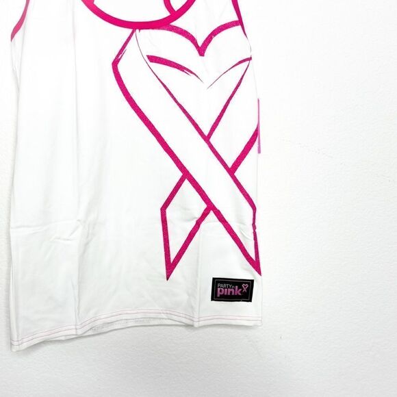 Zumba Women’s Party in Pink Breast Cancer Awareness Racerback Tank Top - Picture 2 of 12